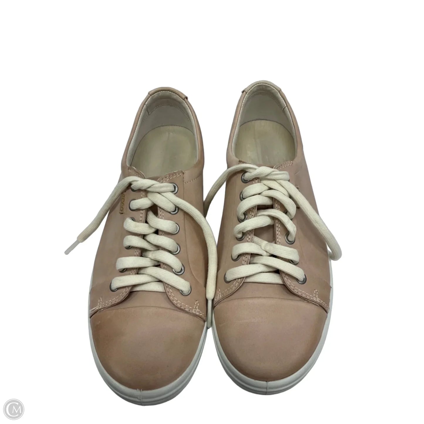 Shoes Sneakers By Ecco In Tan & White, Size: 10