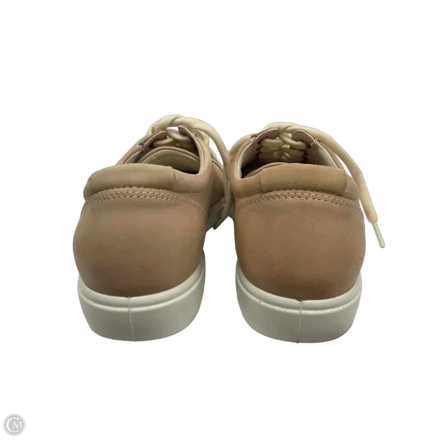 Shoes Sneakers By Ecco In Tan & White, Size: 10