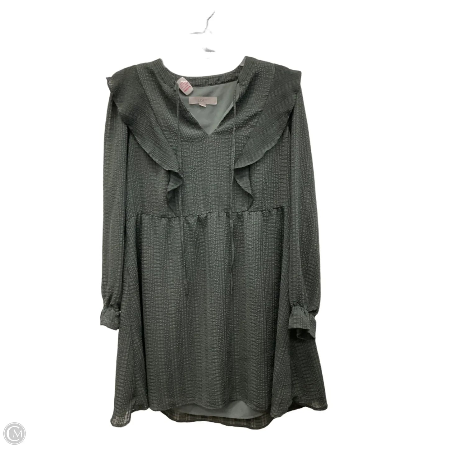 Dress Casual Midi By Loft In Green, Size: S