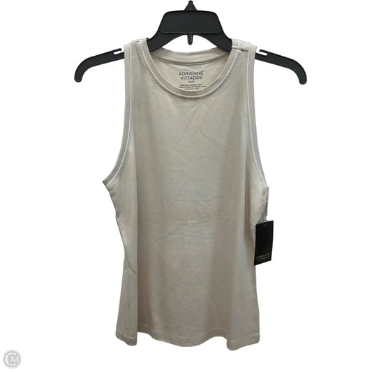 Top Sleeveless By Adrienne Vittadini In Beige, Size: Sp