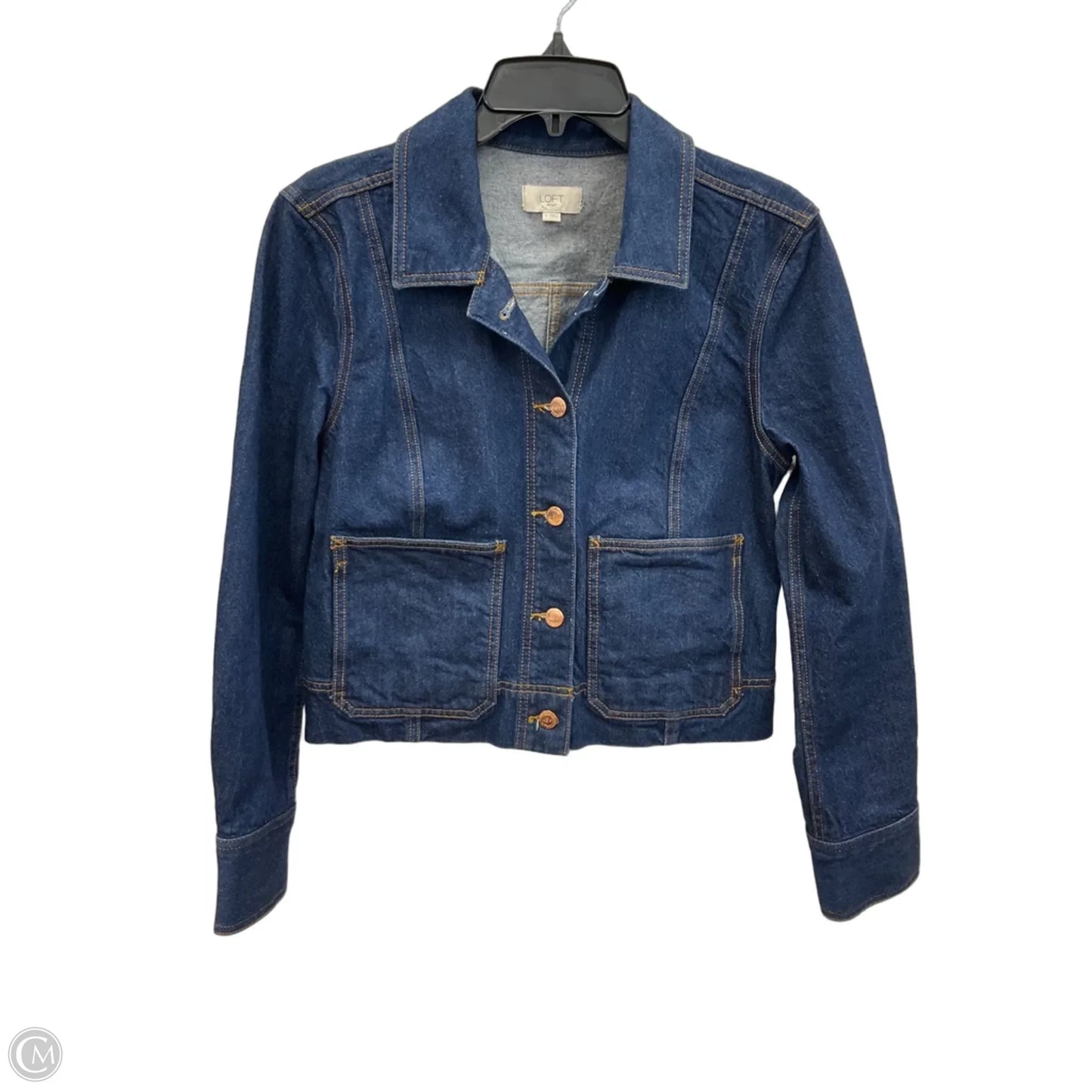 Jacket Denim By Loft In Blue Denim, Size: S