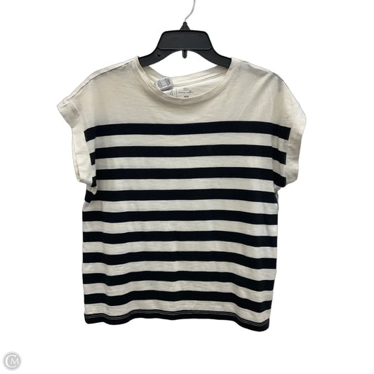 Top Short Sleeve By Joie In Black & White, Size: M