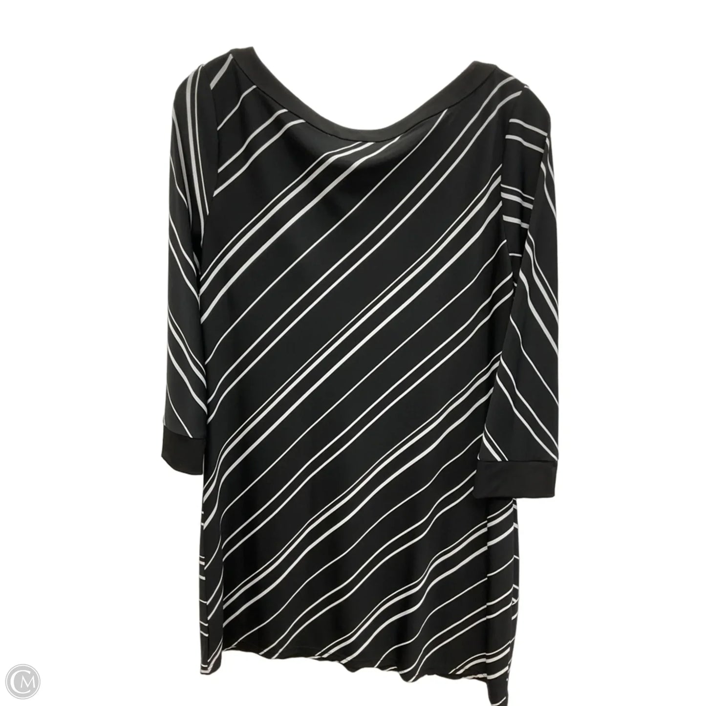 Dress Casual Midi By White House Black Market In Black & White, Size: M