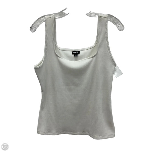 Top Sleeveless By Inc In White, Size: L