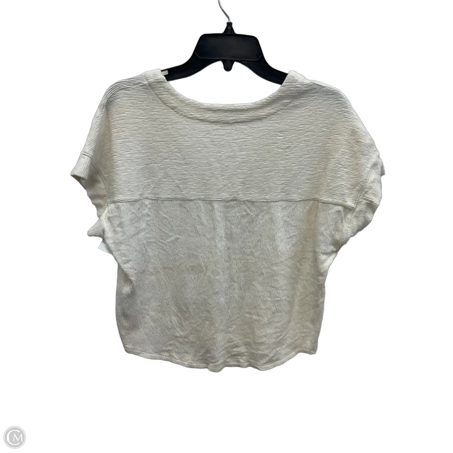 Top Short Sleeve By Madewell In White, Size: S