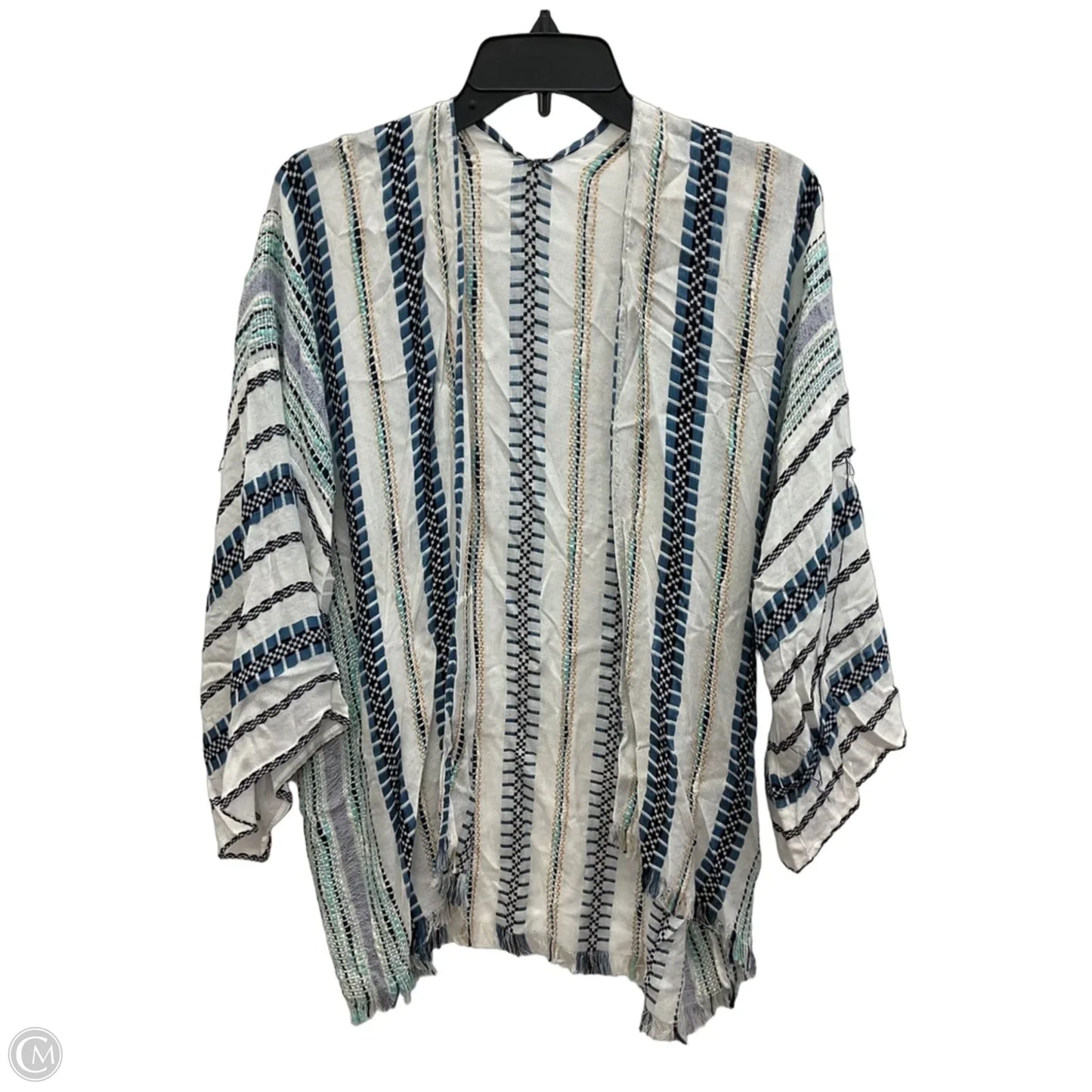 Swimwear Cover-up By Michael Stars In Blue & White, Size: Osfm