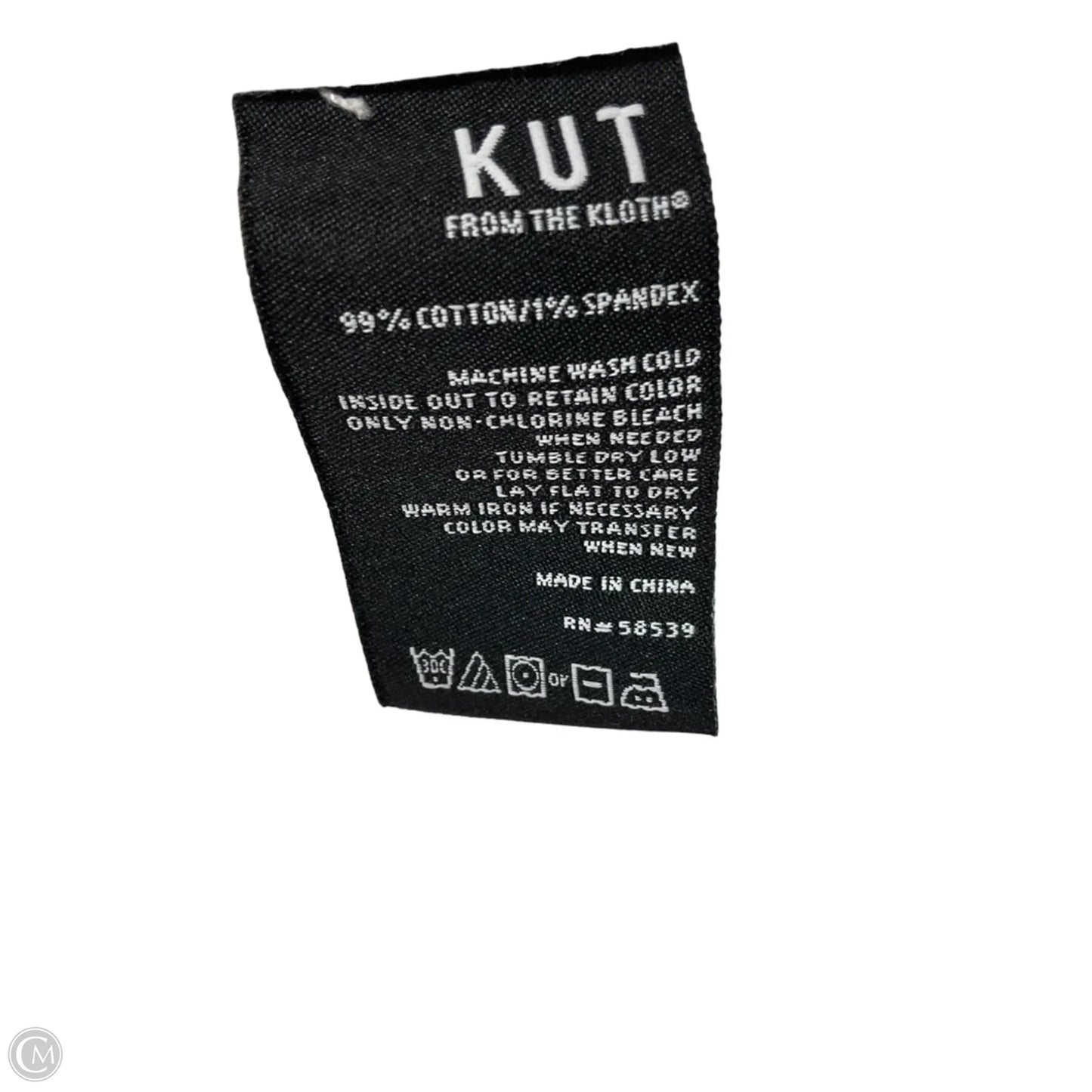 Jeans Cropped By Kut In White Denim, Size: 10