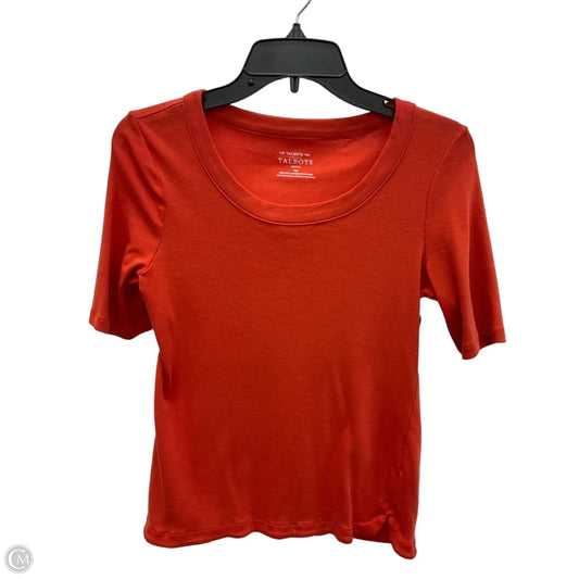 Top Short Sleeve By Talbots In Orange, Size: Mp