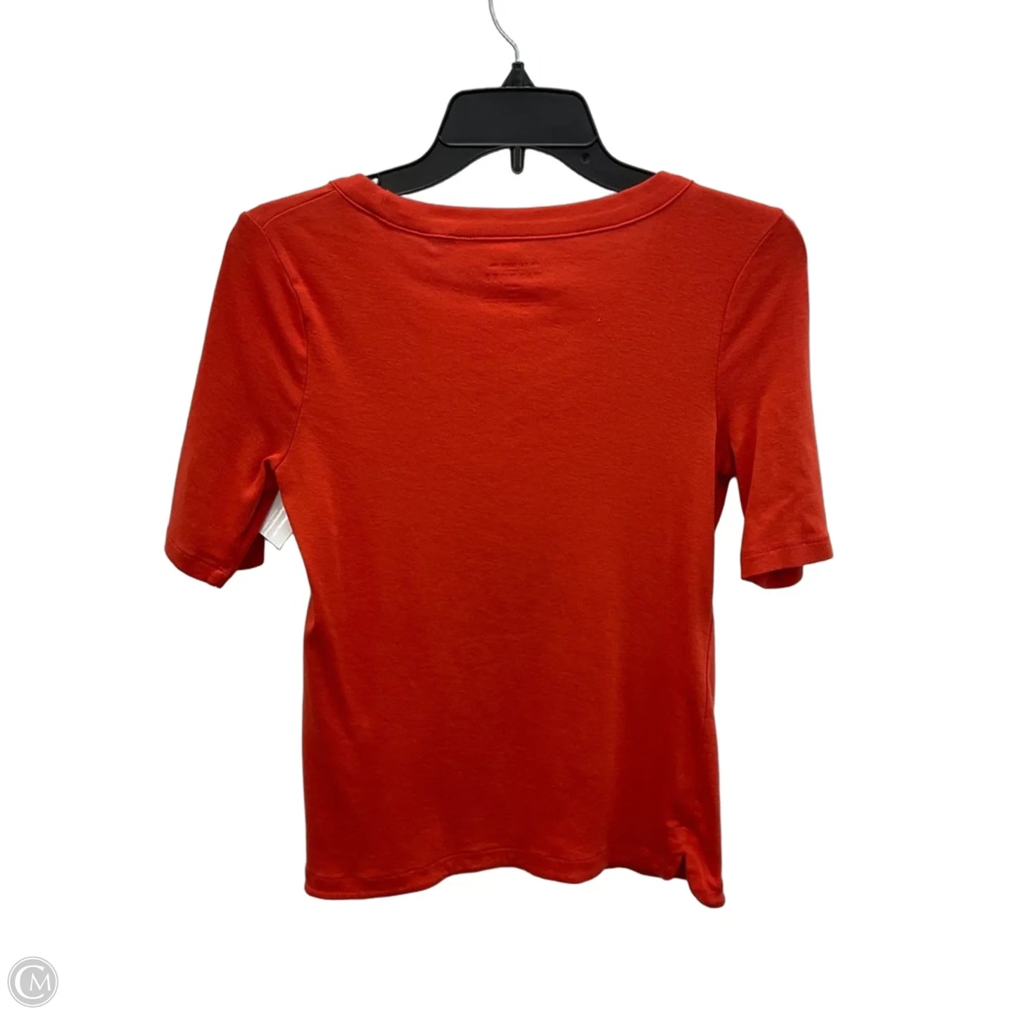 Top Short Sleeve By Talbots In Orange, Size: Mp