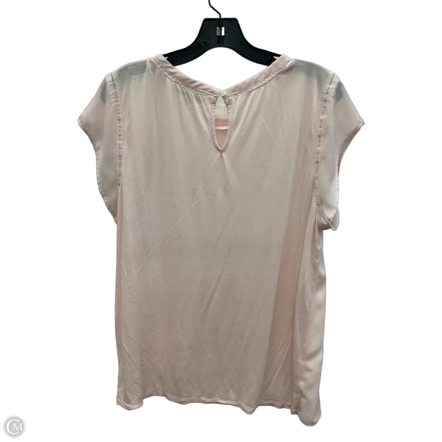 Top Short Sleeve By Loft In Pink, Size: Xl