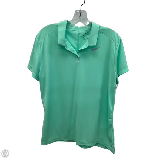 Athletic Top Short Sleeve By Nike Apparel In Green, Size: Xl