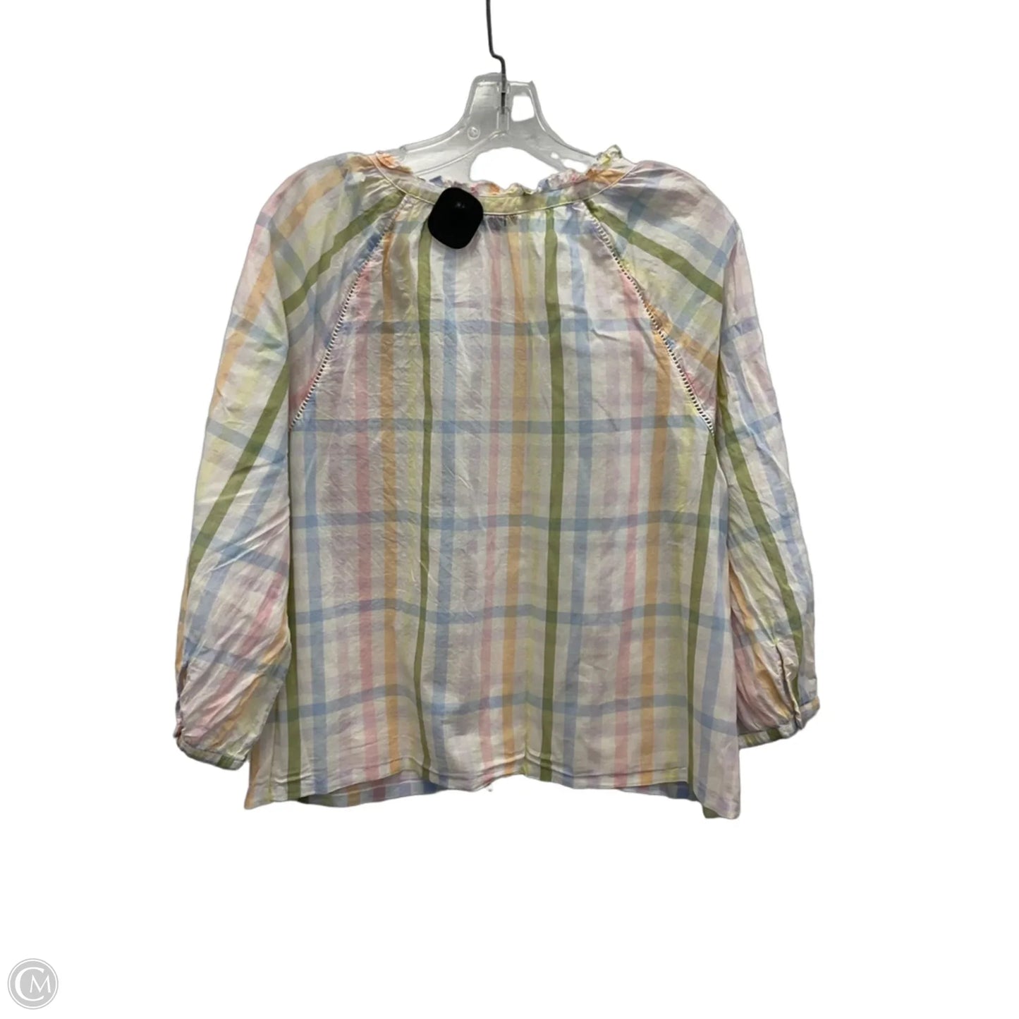 Top Long Sleeve By Talbots In Rainbow Print, Size: L