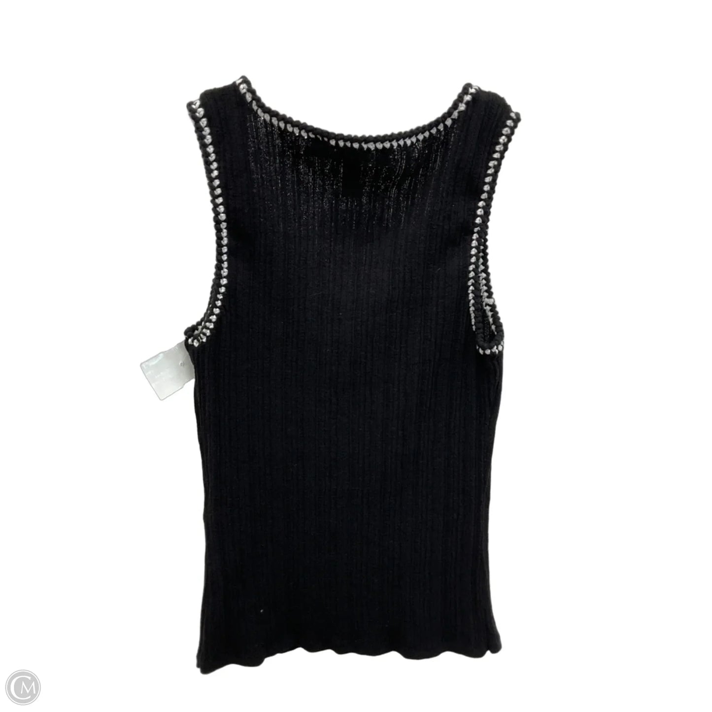 Top Sleeveless Basic By White House Black Market In Black & White, Size: M