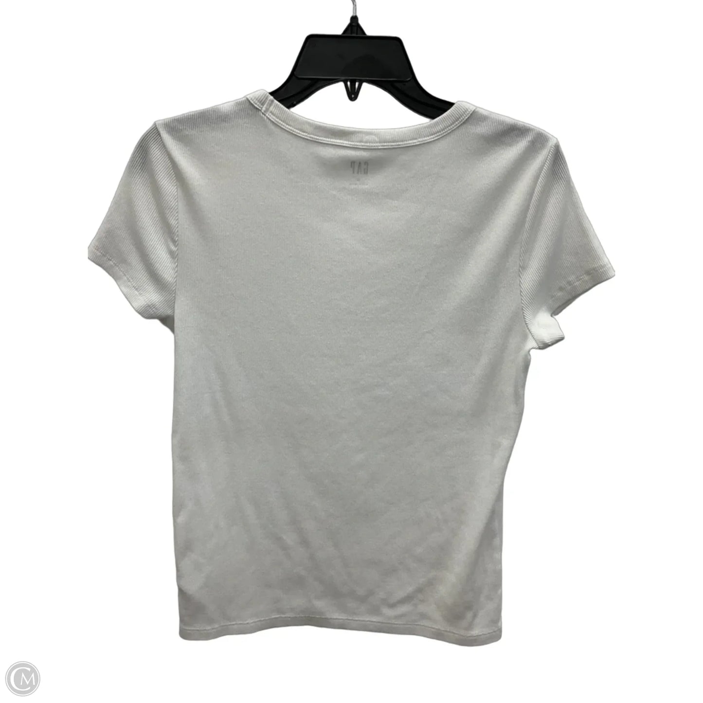Top Short Sleeve Basic By Gap In White, Size: M