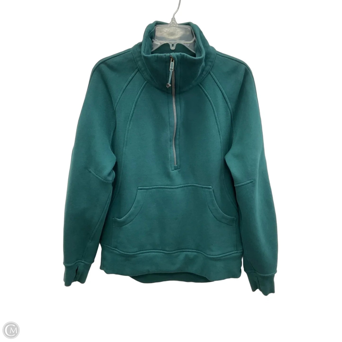 Athletic Sweatshirt Collar By Lululemon In Green, Size: Xs