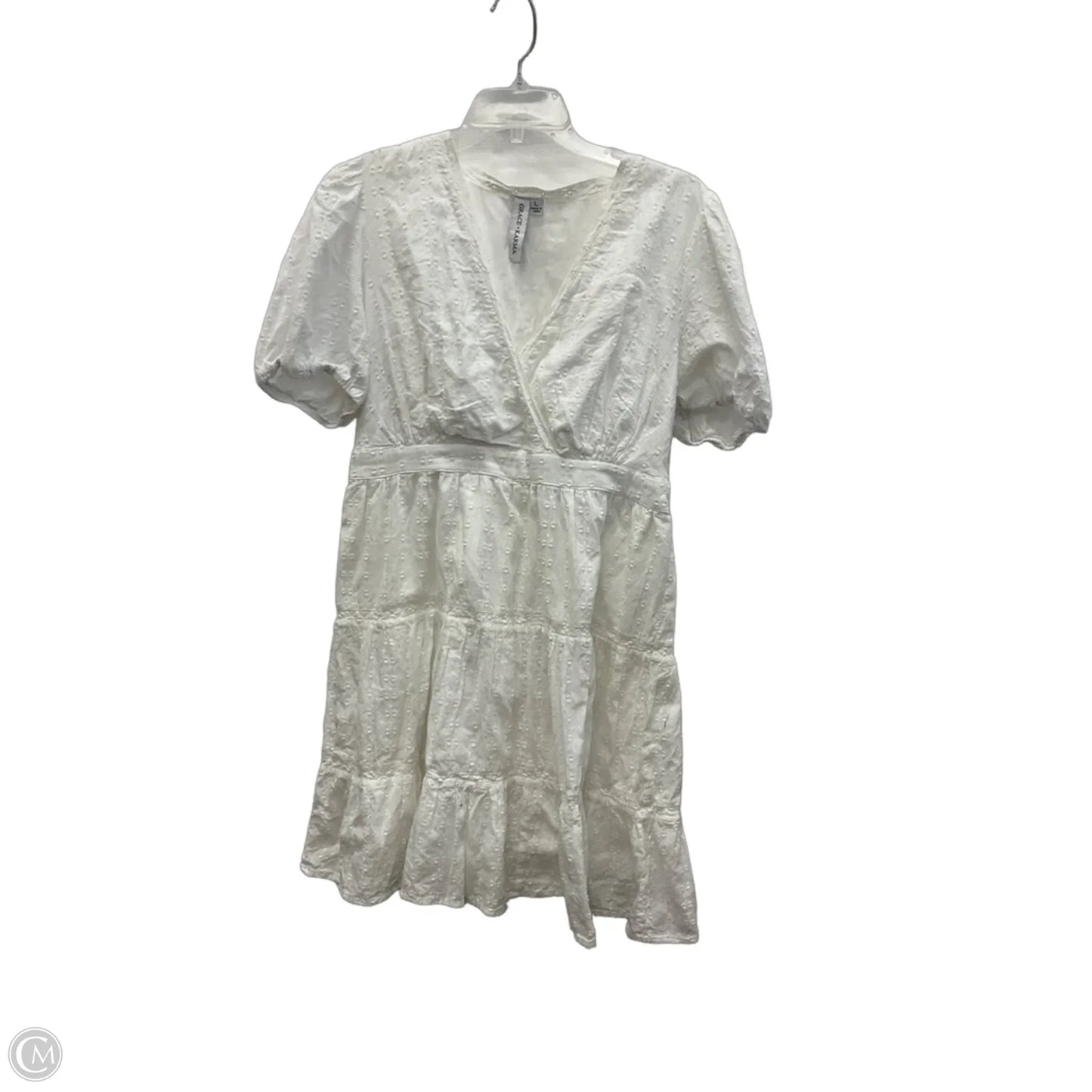 Dress Casual Midi By Grace + Karma In White, Size: L
