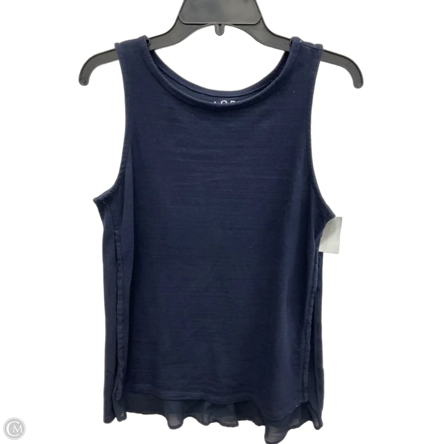 Top Sleeveless By Loft In Navy, Size: S