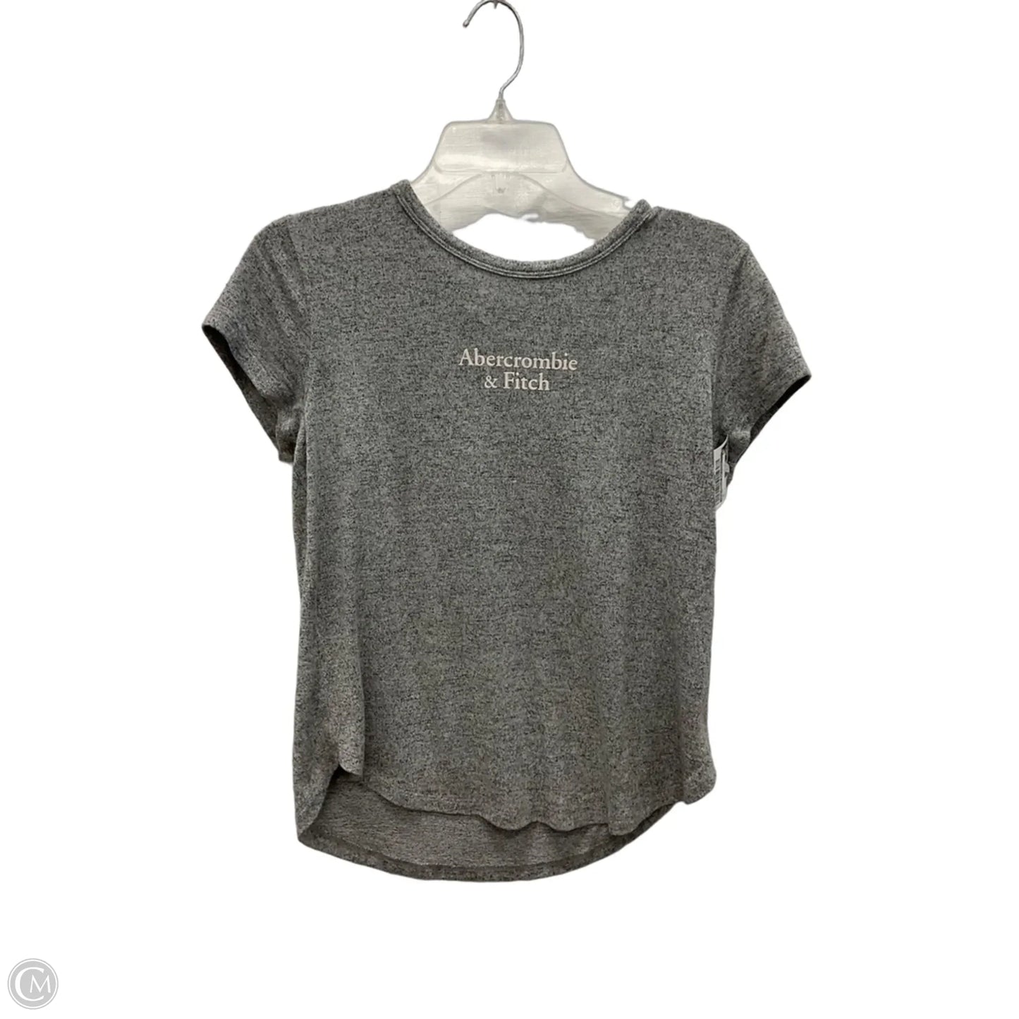 Top Short Sleeve By Abercrombie And Fitch In Grey, Size: S