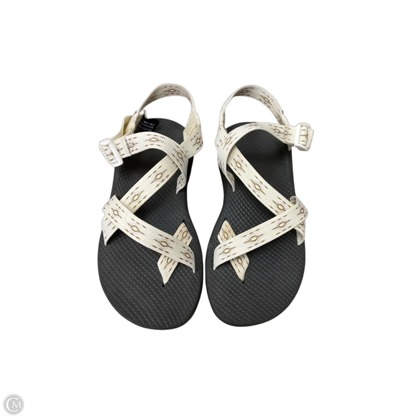 Sandals Flats By Chacos In Black & Cream, Size: 9
