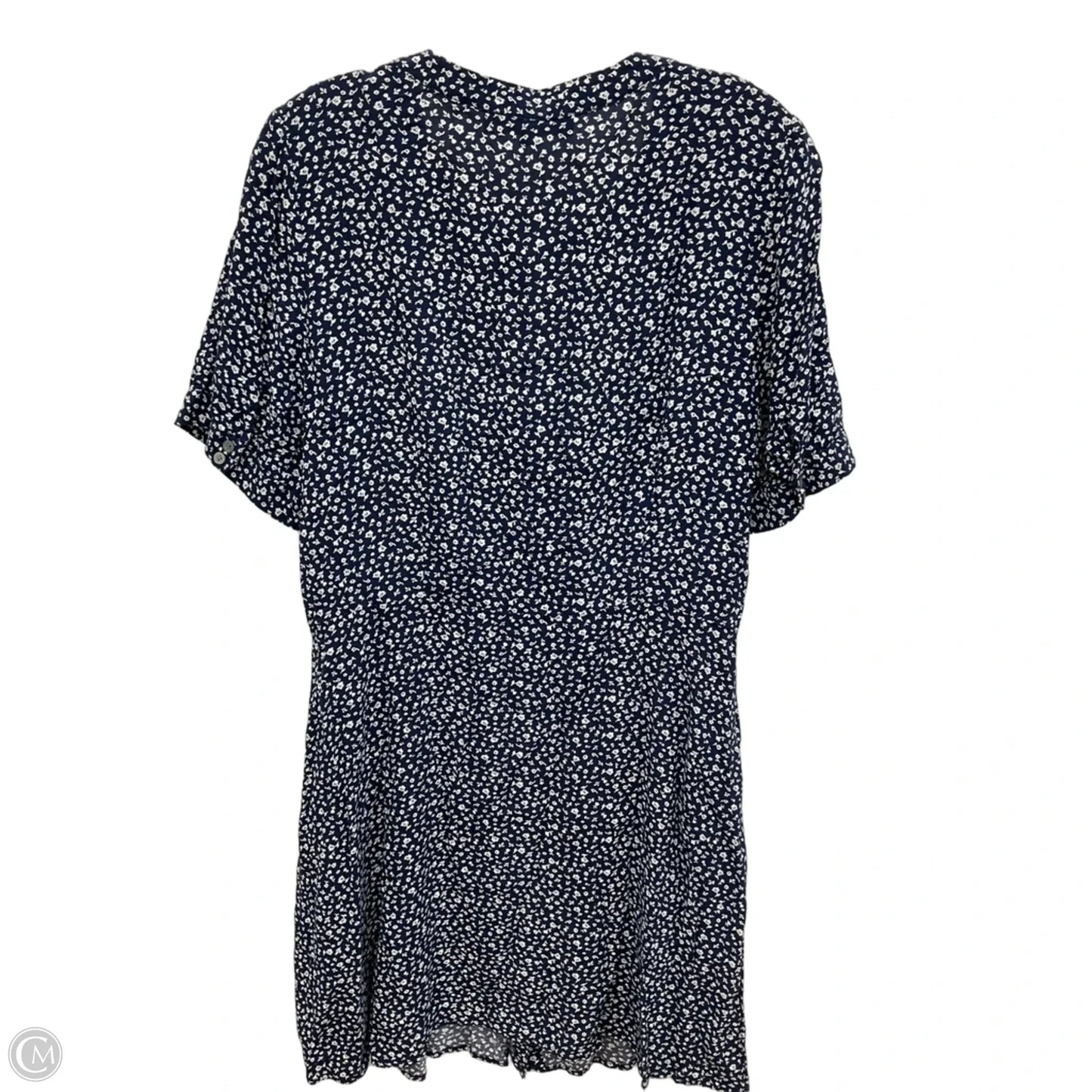 Dress Casual Midi By Loft In Blue & White, Size: Xl