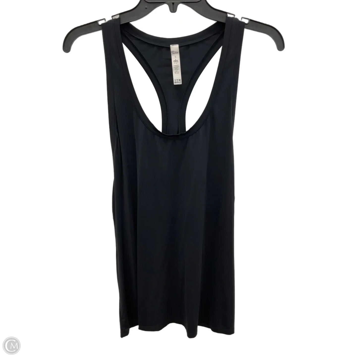 Athletic Tank Top By Alo In Black, Size: L
