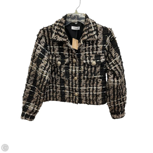 Blazer By Vestique In Black & Brown, Size: S
