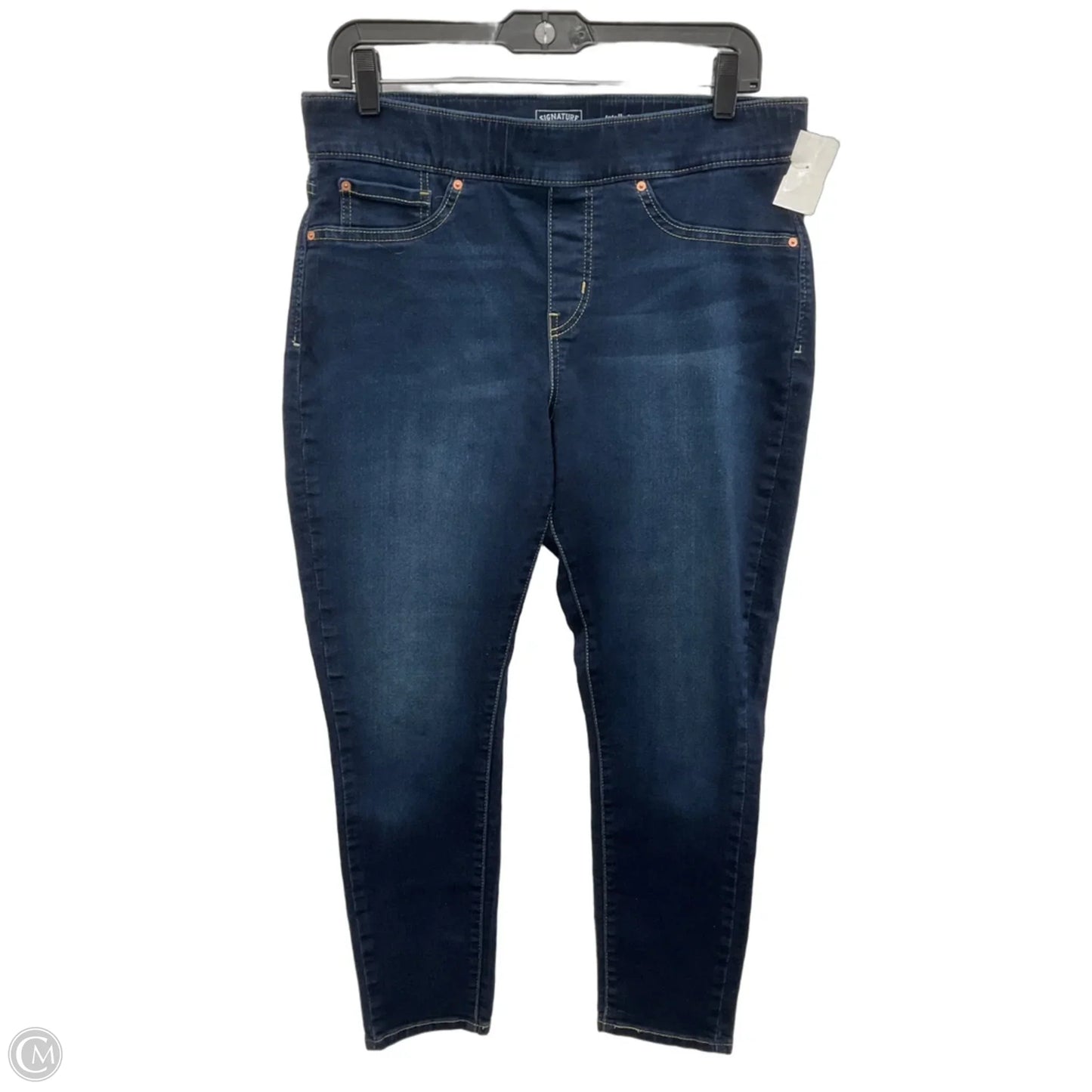 Jeans Skinny By Levis In Blue Denim, Size: 14