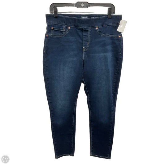 Jeans Skinny By Levis In Blue Denim, Size: 14