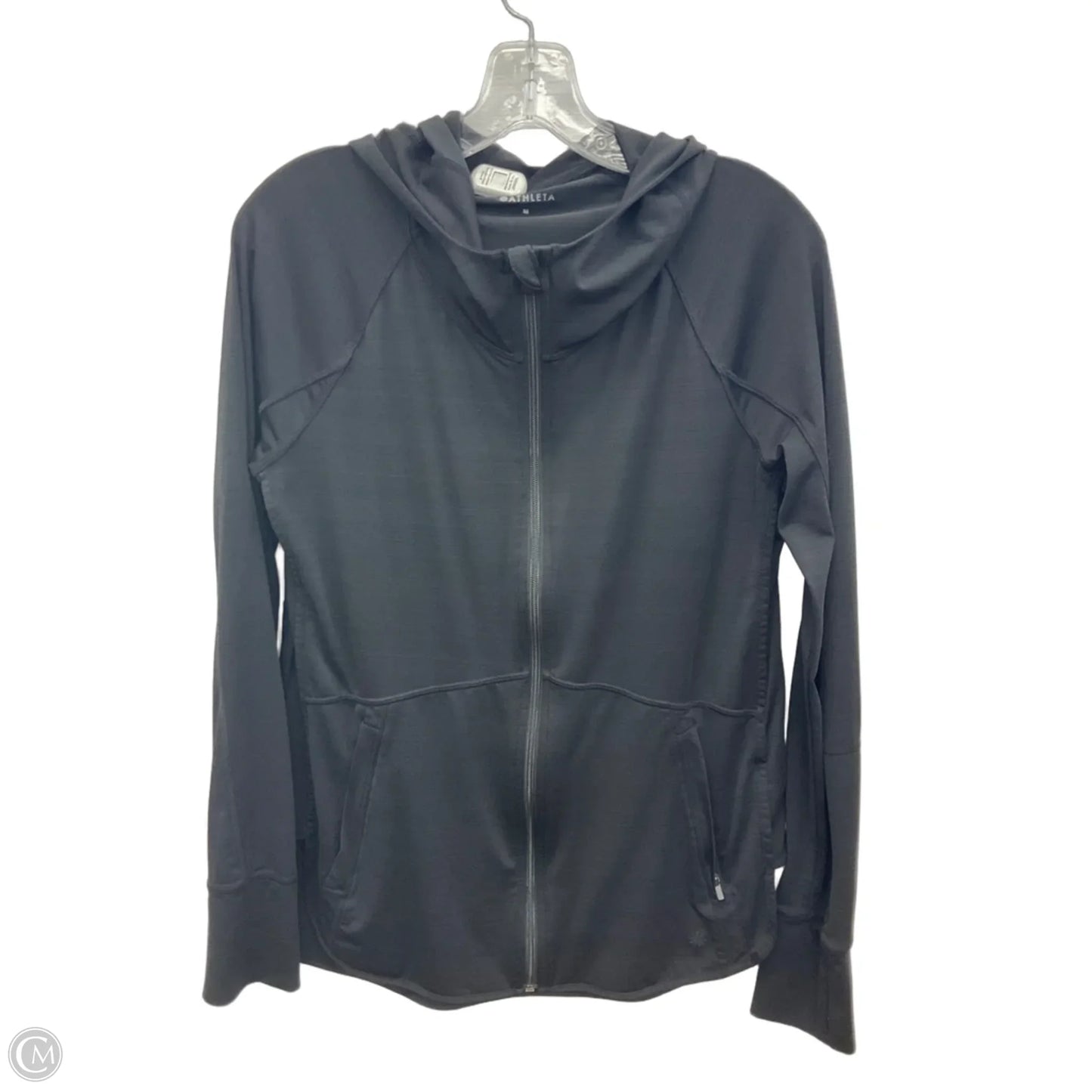 Athletic Jacket By Athleta In Black, Size: M