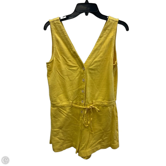 Romper By Loft In Yellow, Size: S