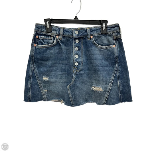Skirt Mini & Short By We The Free In Blue Denim, Size: 8