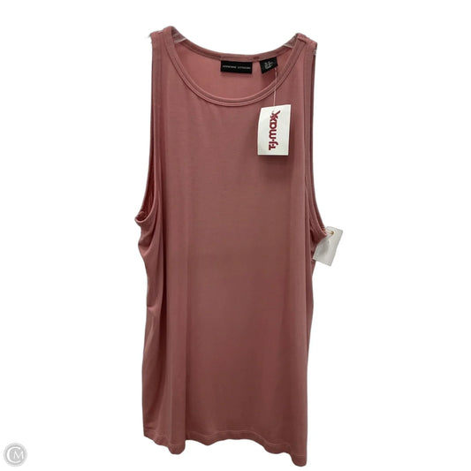 Top Sleeveless Basic By Adrienne Vittadini In Pink, Size: M