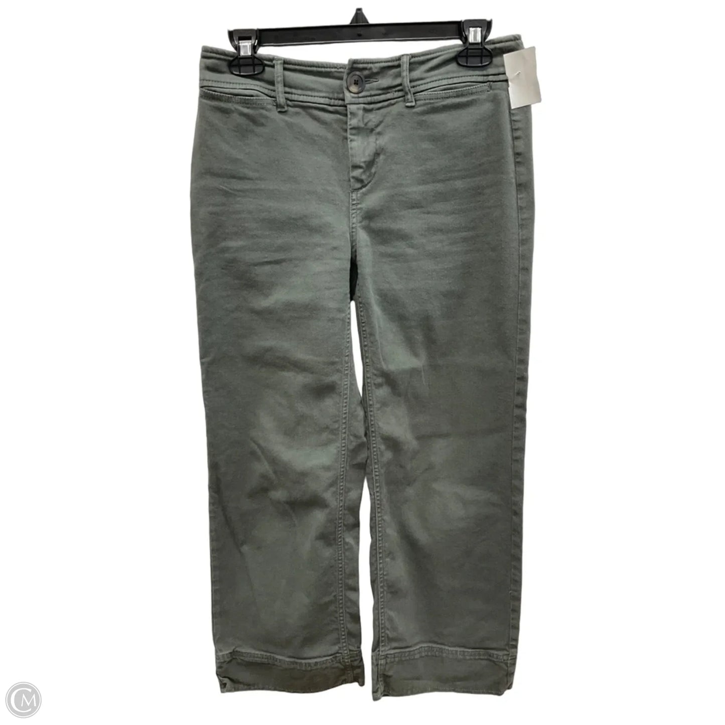 Pants Wide Leg By Loft In Green Denim, Size: 0