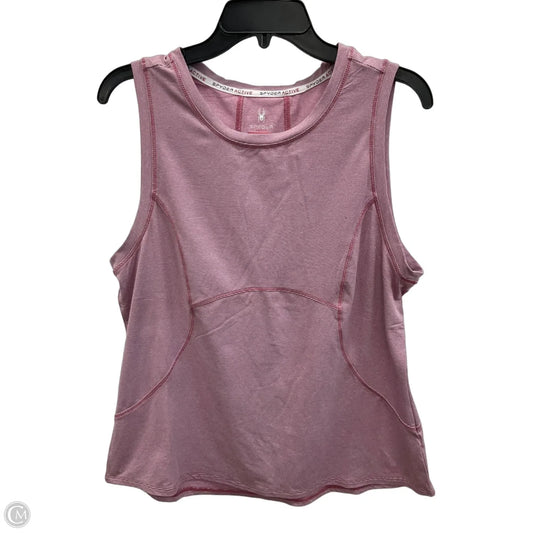 Athletic Tank Top By Spyder In Pink, Size: L