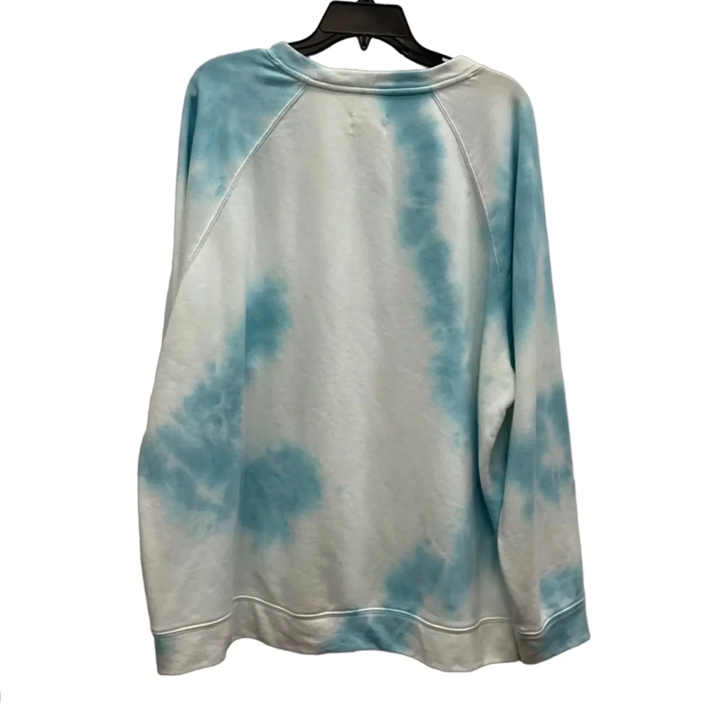Top Long Sleeve By Lou And Grey In Blue & White, Size: L