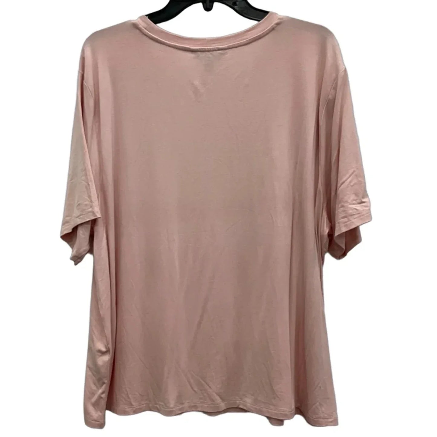Top Short Sleeve Basic By Banana Republic In Pink, Size: Xl
