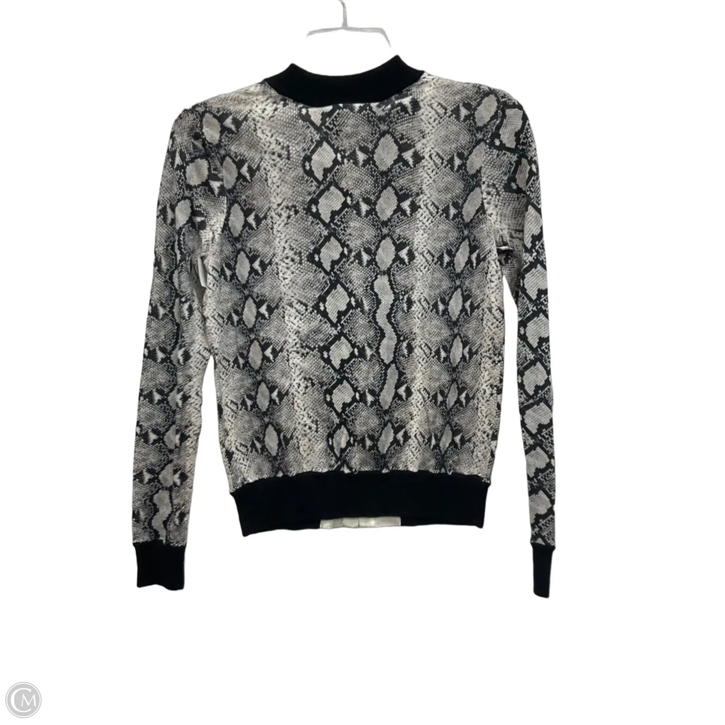 Cardigan By L Agence In Black & Grey, Size: Xs