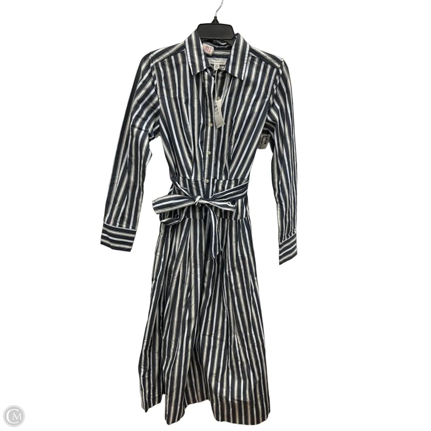 Dress Casual Maxi By Free Assembly In Blue & White, Size: Xs