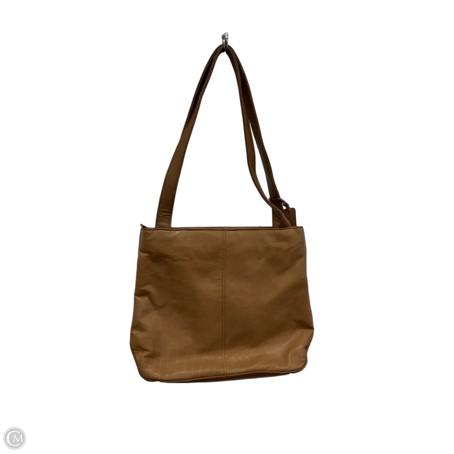 Handbag Leather By Dockers, Size: Medium