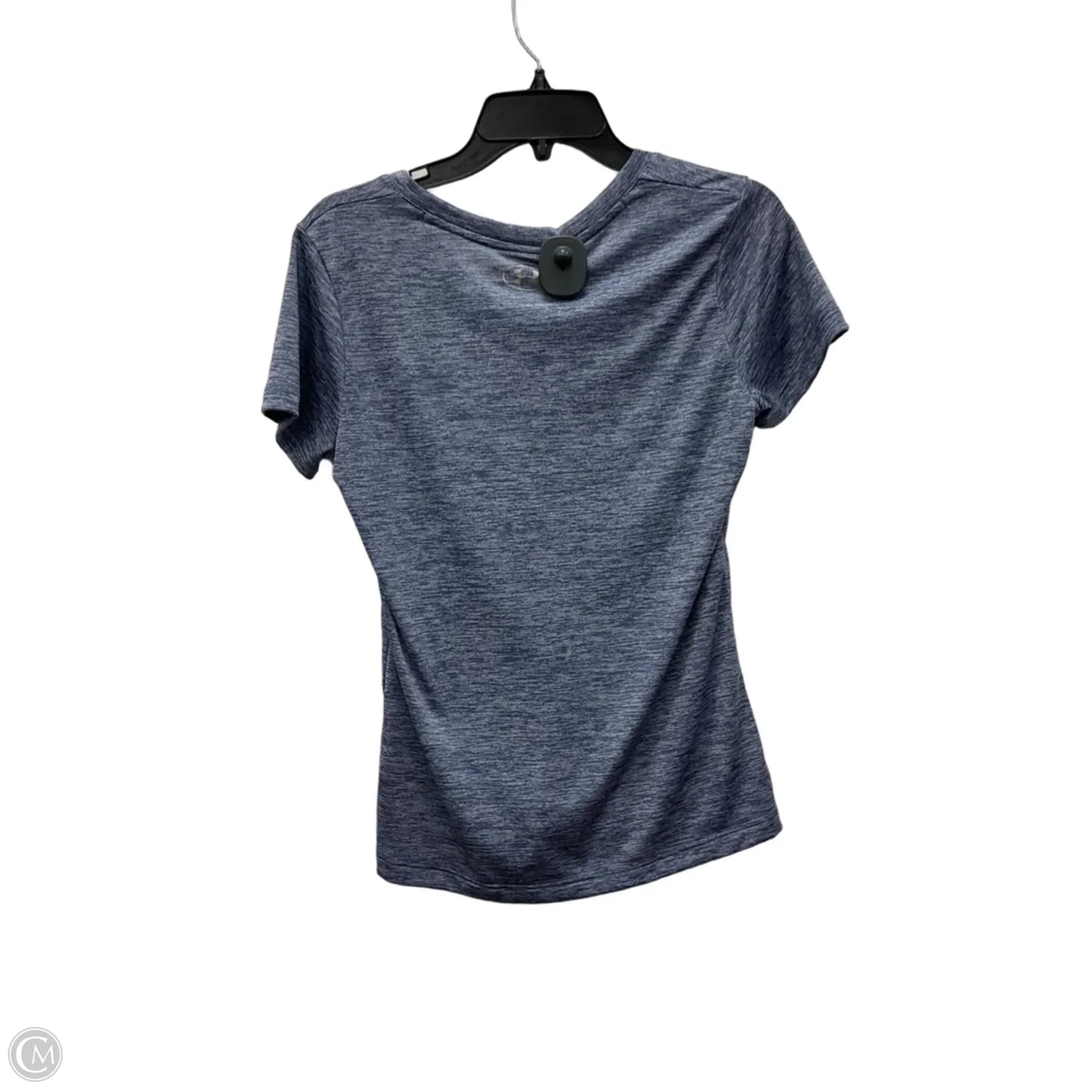 Athletic Top Short Sleeve By Under Armour In Blue, Size: S