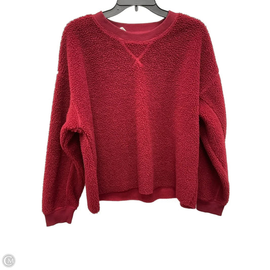 Sweatshirt Crewneck By American Eagle In Red, Size: M