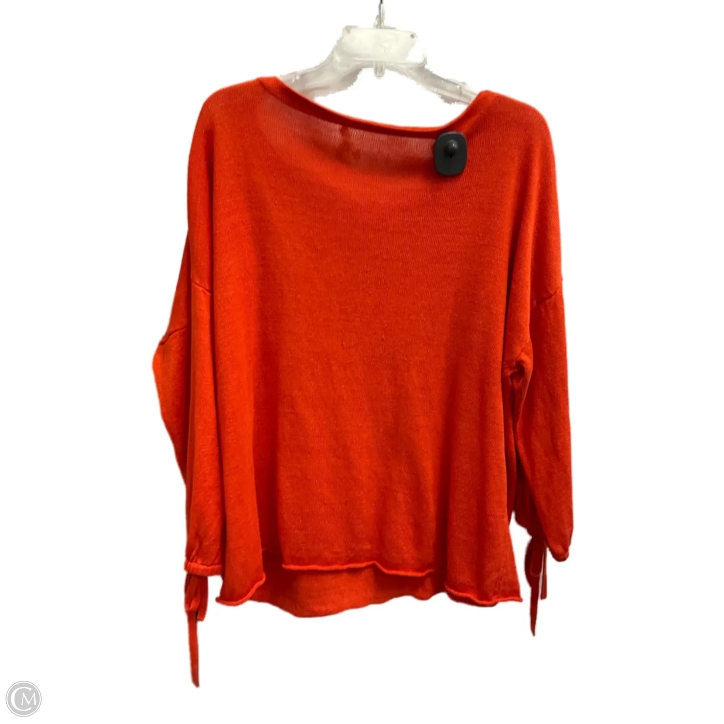 Top 3/4 Sleeve By Eileen Fisher In Orange, Size: Xl