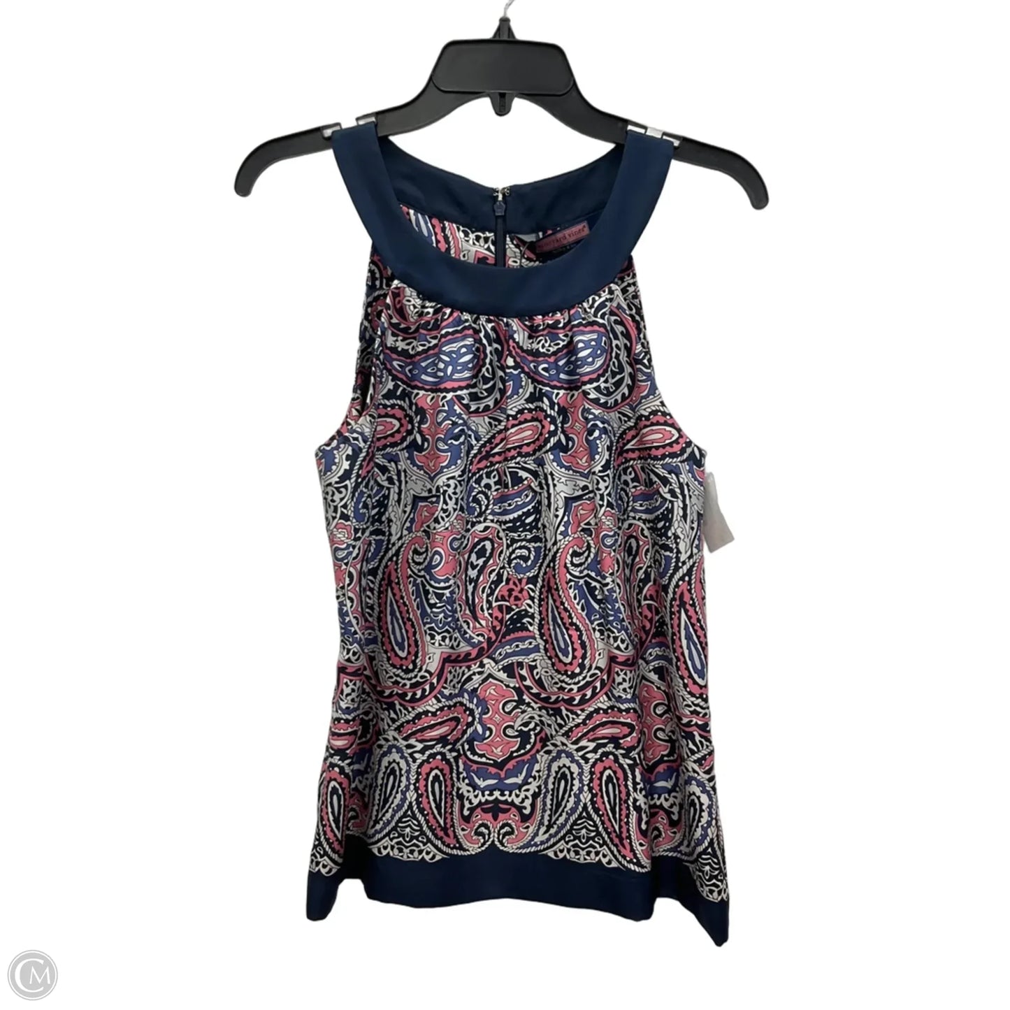 Top Sleeveless By Vineyard Vines In Blue & Pink, Size: 4