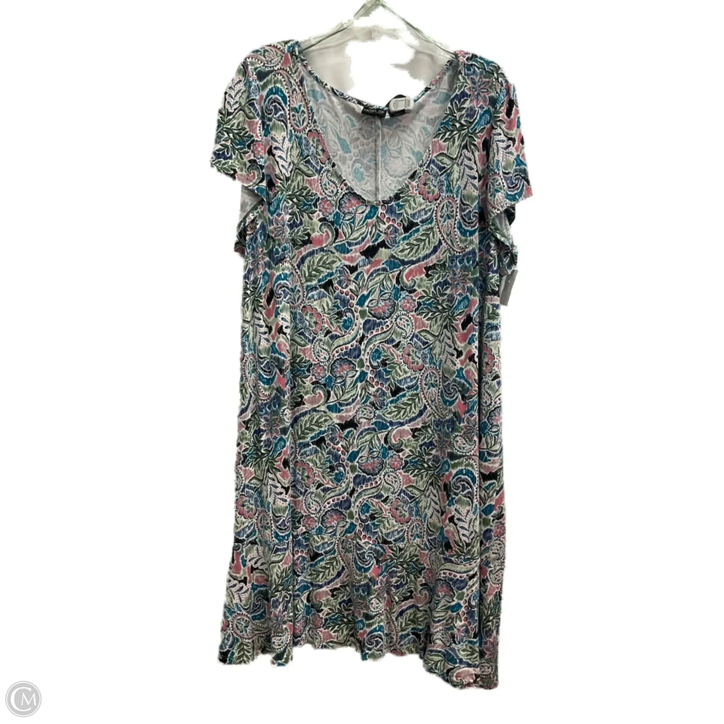Dress Casual Short By Rachel Zoe In Floral Print, Size: 3x