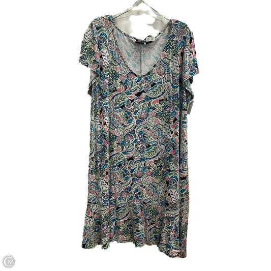 Dress Casual Short By Rachel Zoe In Floral Print, Size: 3x