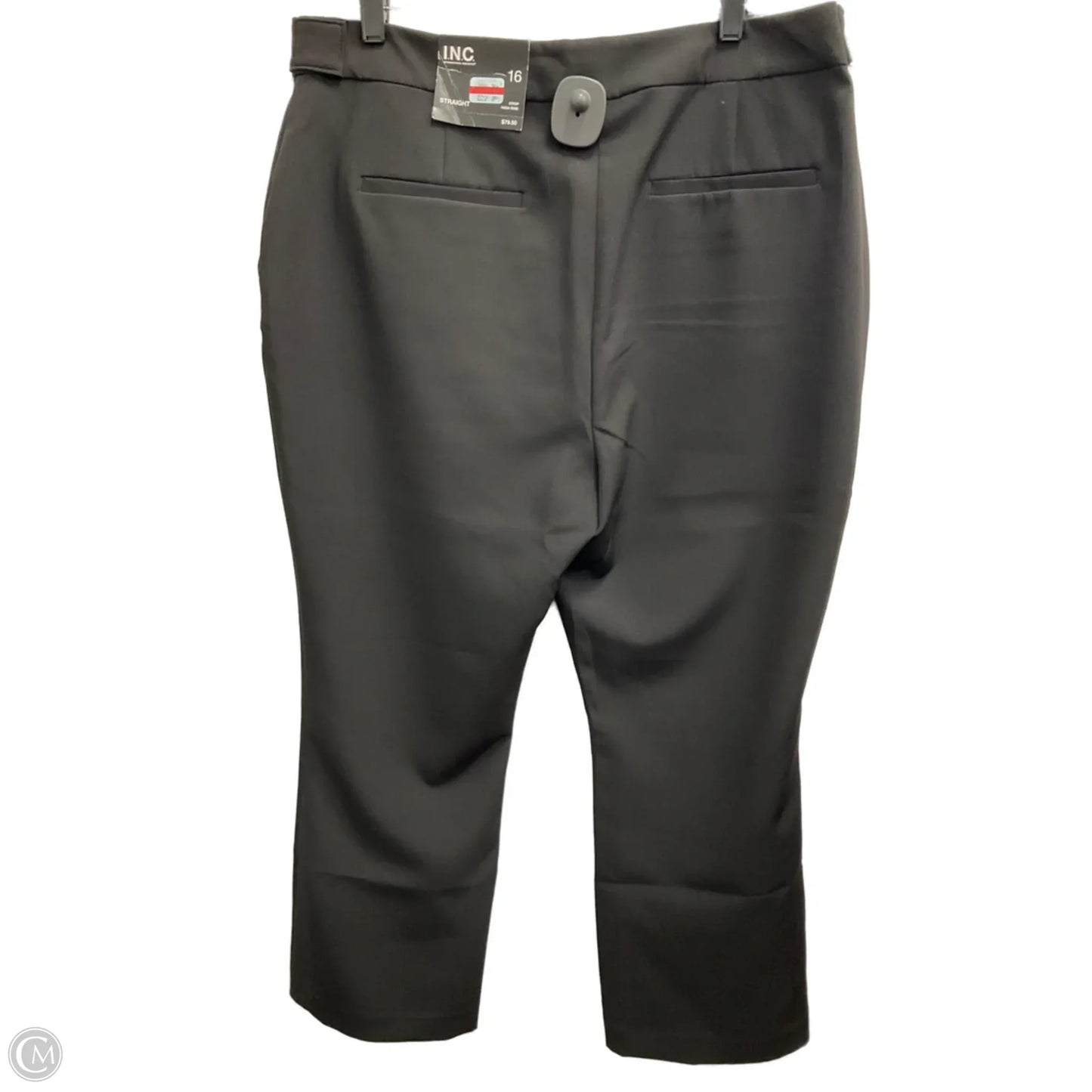 Capris By Inc In Black, Size: 16