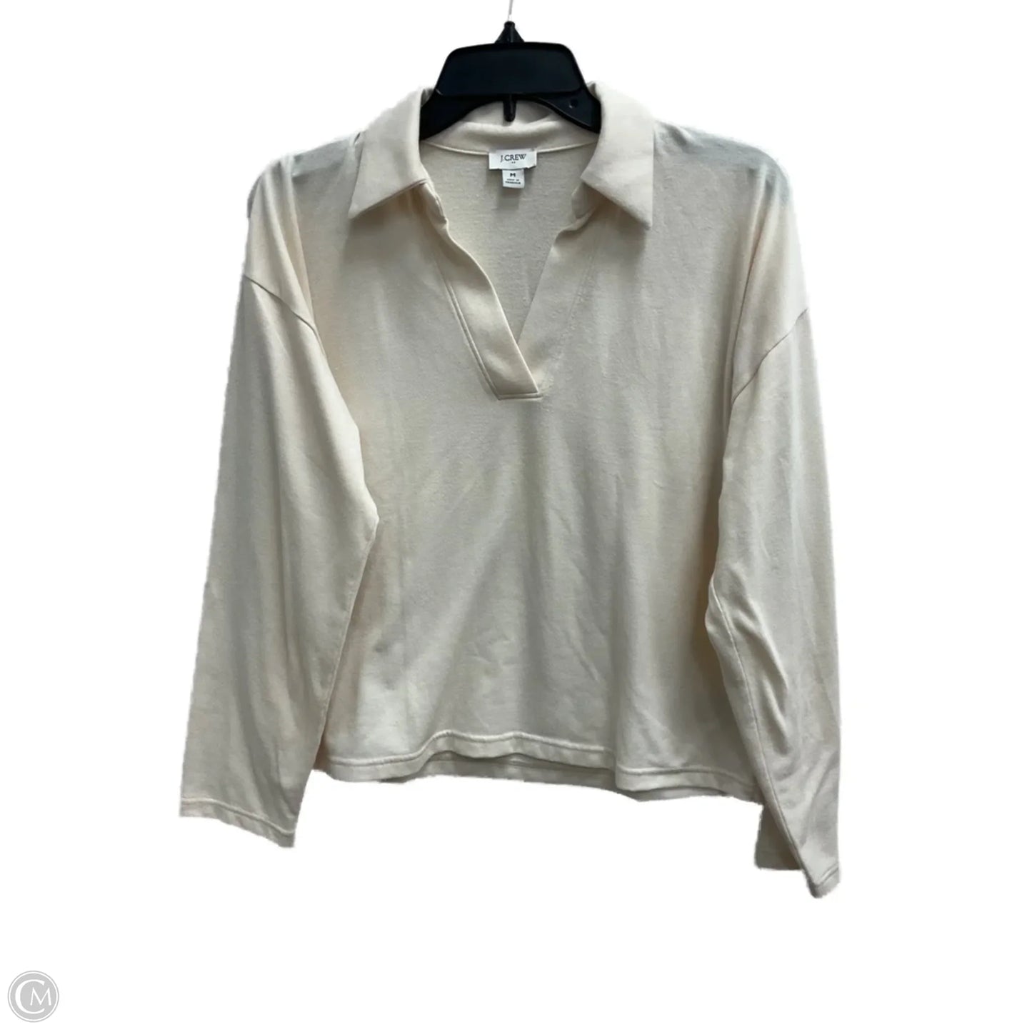 Top Long Sleeve By J. Crew In Beige, Size: M