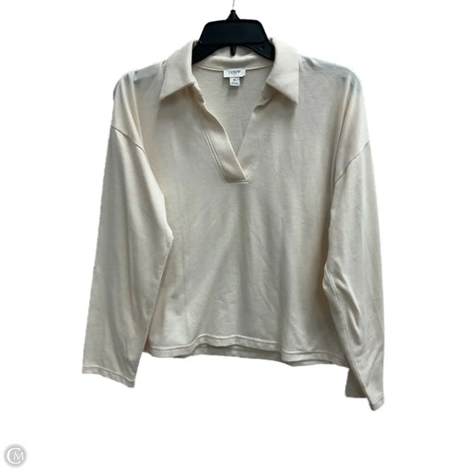 Top Long Sleeve By J. Crew In Beige, Size: M