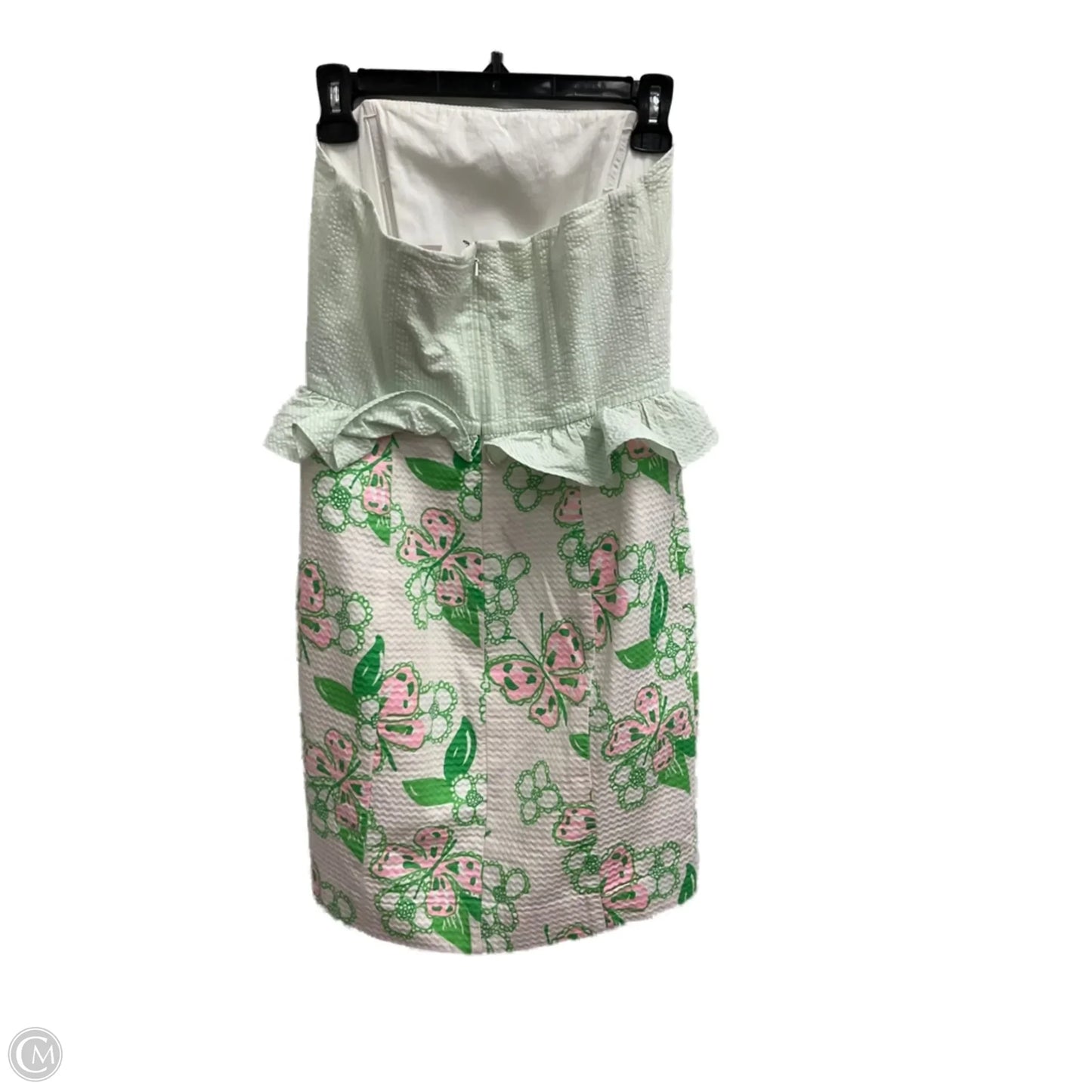 Dress Designer By Lilly Pulitzer In Green & Pink, Size: 4