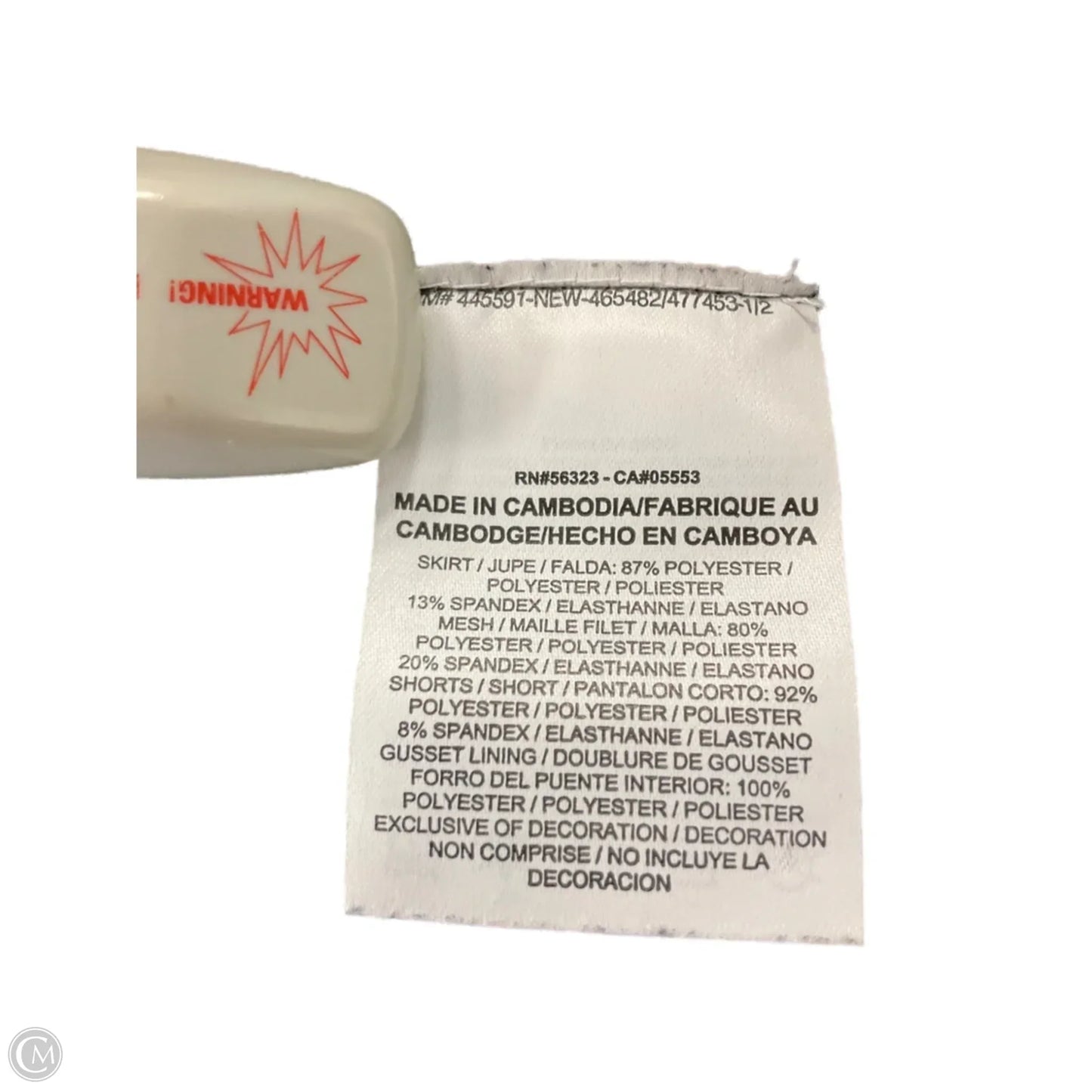 Athletic Skort By Nike In Grey & Pink, Size: S